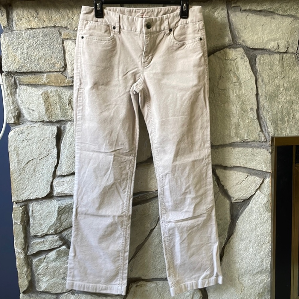 J. Crew Cream Corduroy Bootcut size 29S